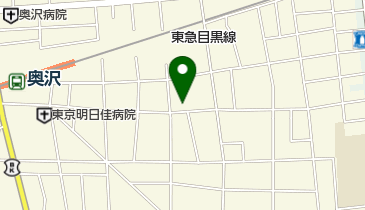 公文式奥沢南教室の地図画像