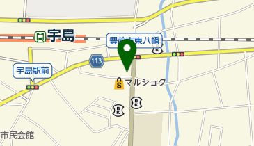 公文式豊前八屋教室の地図画像
