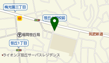 公文式笹丘教室の地図画像