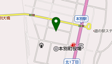 公文式本別教室の地図画像