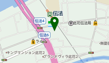 公文式伝法教室の地図画像