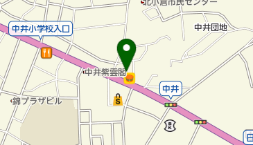 公文式小倉中井教室の地図画像