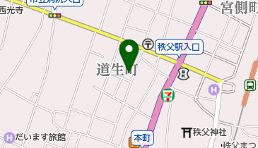 公文式秩父道生教室の地図画像