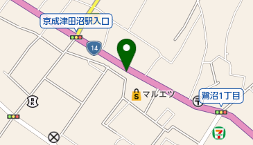 公文式津田沼南教室の地図画像