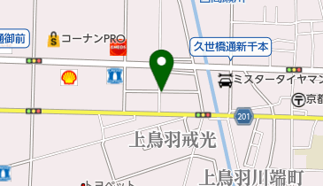 公文式上鳥羽教室の地図画像