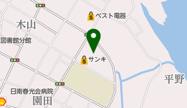 公文式日南油津教室の地図画像