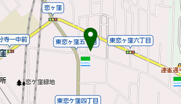 公文式東恋ケ窪4丁目教室の地図画像