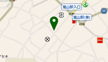 公文式嵐山教室の地図画像