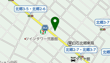 公文式北郷東教室の地図画像