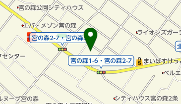 公文式理容師会館教室の地図画像