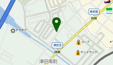 公文式津田北教室の地図画像