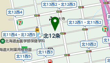 公文式北12条駅前教室の地図画像