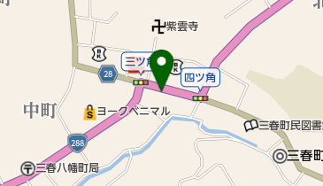 公文式三春中央教室の地図画像