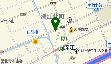 公文式深江北教室の地図画像