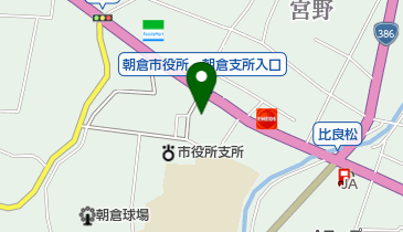 公文式朝倉比良松教室の地図画像