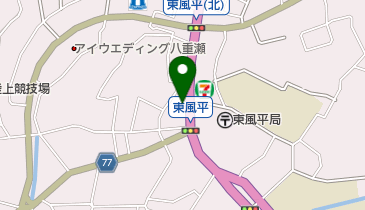 公文式東風平小前教室の地図画像