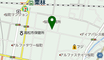 公文式高松桜町教室の地図画像