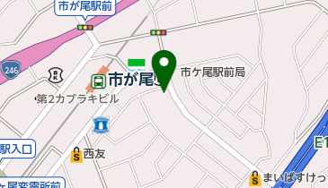 公文式市が尾駅東口教室の地図画像
