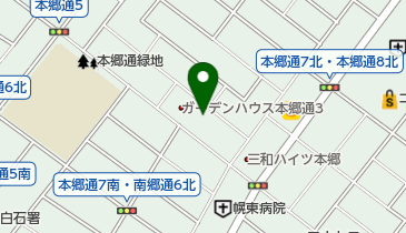 公文式本郷通7丁目教室の地図画像