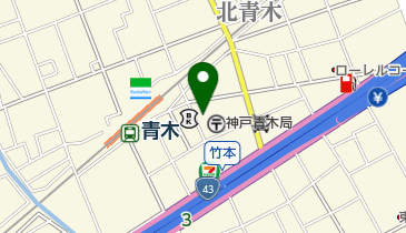 公文式青木駅前教室の地図画像