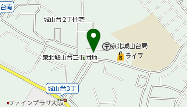 公文式城山台教室の地図画像