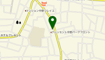 公文式中野南教室の地図画像