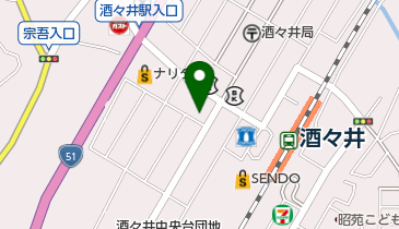 公文式酒々井駅前教室の地図画像