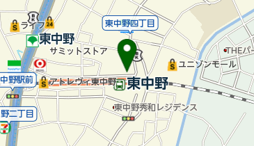 公文式東中野駅東口教室の地図画像