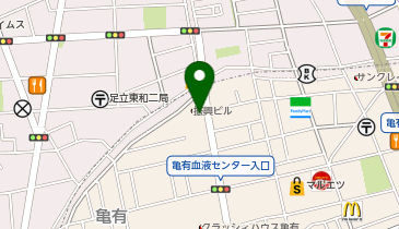 公文式亀有5丁目教室の地図画像