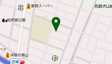 公文式古城教室の地図画像