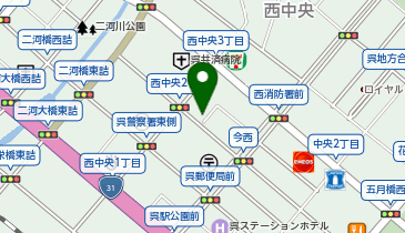 公文式呉西中央2丁目教室の地図画像