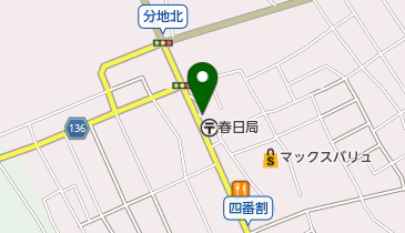 公文式分地教室の地図画像
