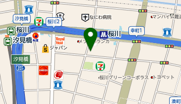 公文式桜川駅前教室の地図画像