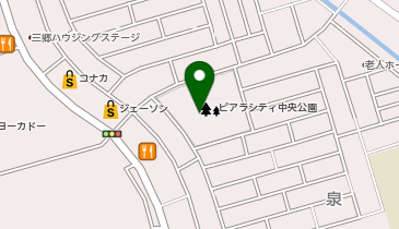 公文式ピアラシティ中央公園教室の地図画像
