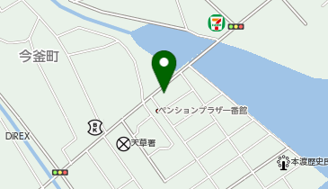 公文式本渡今釜教室の地図画像