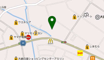 公文式大網教室の地図画像