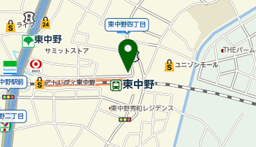 公文式東中野駅東口教室の地図画像