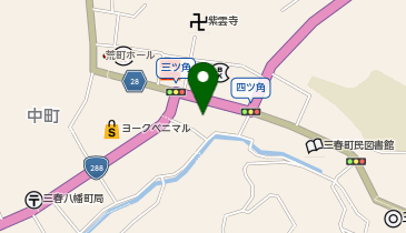 公文式三春中央教室の地図画像