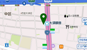 公文式大須教室の地図画像