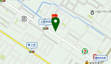 公文式草津上笠教室の地図画像