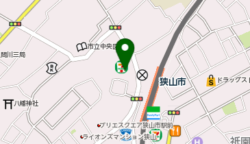 公文式狭山西口教室の地図画像
