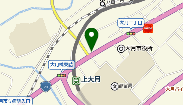 公文式大月中央教室の地図画像