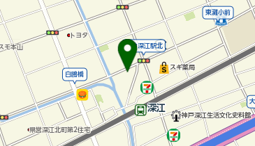 公文式深江北教室の地図画像