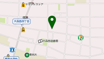 公文式大森西教室の地図画像