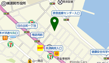 公文式横須賀中央教室の地図画像