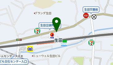 公文式東生田教室の地図画像
