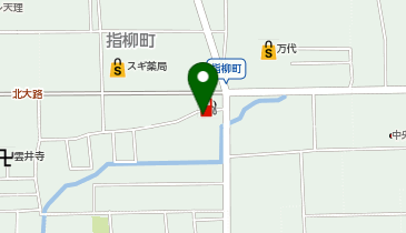 公文式天理指柳教室の地図画像