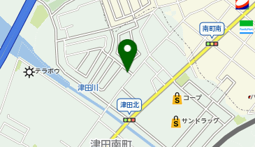 公文式津田北教室の地図画像