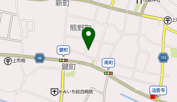 公文式上市中央教室の地図画像