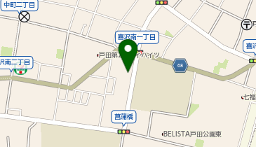 公文式喜沢中学前教室の地図画像